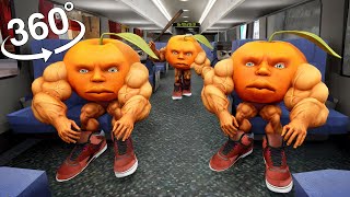 360° Italian Brainrot Subway Chase! Udin din Din Dun on the Train 🚆 | VR 8K