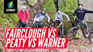 Brendan Fairclough, Rob Warner & Steve Peat Ride E Bike Trials Head To Head!