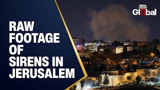 LIVE: Raw Footage Of Sirens in Jerusalem After Iran Missiles Hit Haifa Amid Escalating Conflict