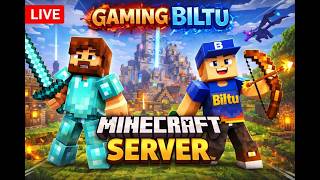 MINECRAFT SMP LIVE  24/7 ONLINE SURVIVAL | LIFESTEAL | BEDWARS | PVP #minecraft #texhnogamerz