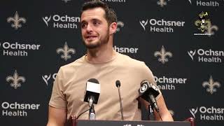 Derek Carr Post-Game Interview Highlights | Titans vs. Saints - Week 1 | Saints News Network