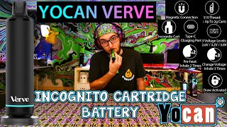 DAB ANYWHERE YOCAN VERVE INCOGNITO CARTRIDGE BATTERY FOR DISCRETIONARY DABBING!