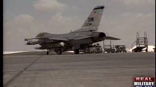 Desert Shield F-16 Bomb Drops