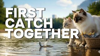 First Catch Together #winzcatstories #aiandcat #fyp
