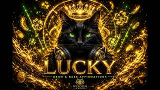 🍀 LUCKY 🍀 Drum & Bass Affirmations | Attract Good Fortune, Abundance & Positive Energy ⚡ DnB  Mix