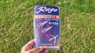 Rage Trypan Crossbow 100 grain 2 Inch + Broadhead  Cutting Efficiency