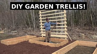 How to Build a SIMPLE Garden Trellis (Fast & Cheap)!!