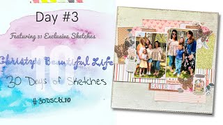 Easter 2022 | Scrapbook Layout Process | #30DSCBL10 - Day 3 | Using a Page Kit