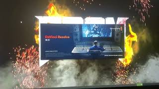 How to fix black splash screen upon startup after fresh install of DaVinci Resolve.