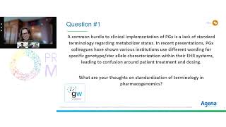 Panel Talk: Standardizing Pharmacogenomics Laboratory Processes and Reporting
