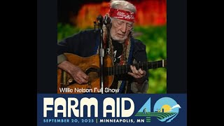 Willie Nelson "Farm Aid 40", live from Minneapolis, September 20.2025    HUNTINGTON BANK STADIUM