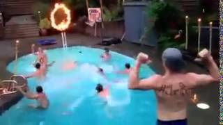 Best pool dunk ever!