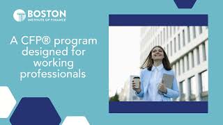 A CFP® Program Designed For Working Professionals