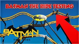 SFDK BATMAN THE RIDE NORTHERN CALIFORNIA'S FIRST 4D FREE SPIN EXCLUSIVE TESTING VIDEO
