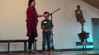 Agneya L Roy ( 5 yrs)  solo song- First Prize winner- LAFP Kids talent contest 2016