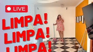 FAXINEI A CASA INTEIRA DURANTE A LIVE