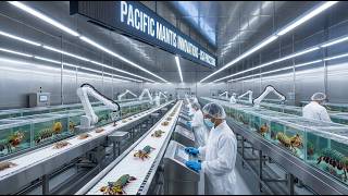 Giant Mantis Shrimp Processing Factory USA | Premium Seafood Production Line | NextGen Assembly