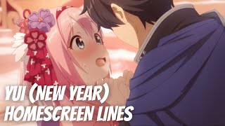 Yui (New Year) - All Homescreen Lines [Princess Connect! Re:Dive]