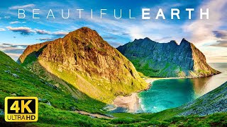 BEAUTIFUL EARTH in 4K | 2 Hours | Relaxing Scenic Nature World Peaceful Calming Piano Music OLED