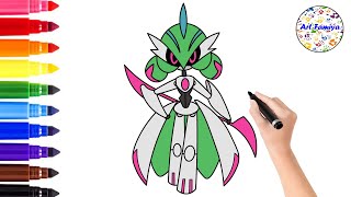 How To Draw Iron Valiant | Pokemon | Easy Drawing Tutorial