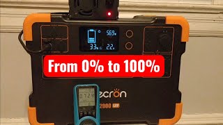 Pecron E2000LFP AC Charging Test: How Much Energy Does It Consume? 