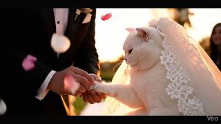 মোটা বিড়ালের বিয়ে 😭💍 Emotional AI Cat Wedding | Cat Wedding Short Film  #trending #viral #funnysho