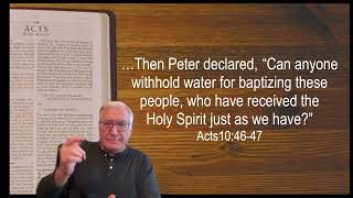 The Holy Spirit Falls On The Gentiles (Acts 10:44-48)