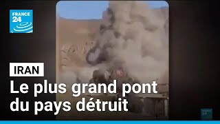 Moyen-Orient : une frappe américaine détruit le plus grand pont d'Iran • FRANCE 24