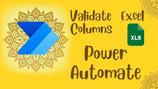 Validate excel file with column headers in PowerAutomate