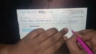 Canara bank ka cash withdrawal cheque kaise bhare/Cheque se paise kaise nikaale/Bank cheque fill