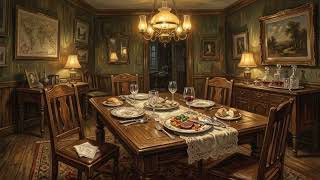 Cozy Vintage Formal Dinner 🍷 Soft 1910s Jazz for Stress Relief & Reading