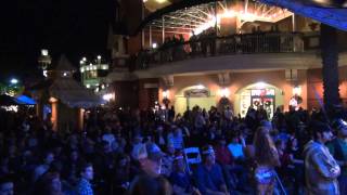 Andy Velo performing at the Harbor Walk Village