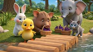 🐰🐤Roro, Dodo, Kiki & The Roller Conveyor: Saving Oinky’s Purple Berries!