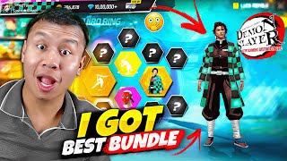 I Got The Main Demon Slayer Tanjiro Bundle 😱 Tonde Gamer - Free Fire Max