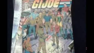 Scott Koblish signing G.I. Joe & Superman