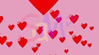 Floating hearts || Motion graphics || Royalty free video