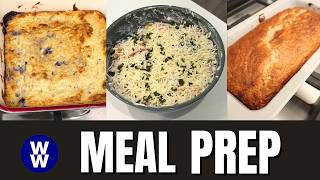 HIGH PROTEIN WW MEAL PREP - BLUEBERRY COTTAGE CHEESE BAKE - CINNAMON SUGAR DONUT BREAD & PIZZA BOWLS