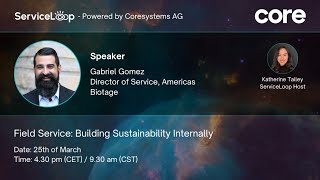ServiceLoop Live Series Episode 8 - Field Service  Building Sustainability Internally
