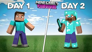 SURVIVAL SERIES DAY 1 IN MINECRAFT | #survival #minecraft