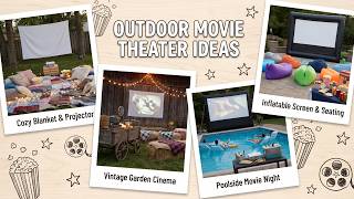 Movie Night in Your Backyard! 🎬 Outdoor Theater Ideas with DIY Big Screens and Projector Setups 2026