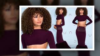 Zendaya parades her lithe frame in a crop top and skin tight skirt at the Dune Photocall in Paris