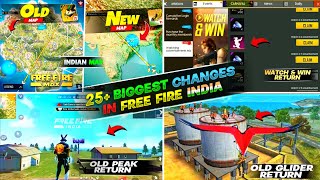 Top 10 New Features Of Free Fire India 🔥 | Old Peak Return In free Fire India | Old Lobby Return 😍