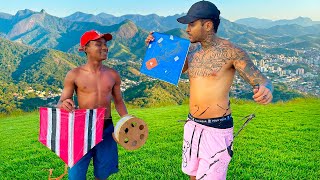 Youngest kite flyer cut down more than 10 kites on the hill* Pezoca challenge on the Rélo!