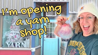 The Yarn Shop Era Begins 🧶 First Tour + Christmas Window Magic // Tashi at Home Vlog