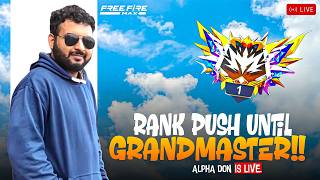 Grandmaster Live Rank Push - Free Fire Telugu - Alpha Don is Live - Telugu Gaming Live #fflive