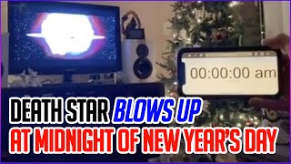 Death Star Blows Up at Midnight of New Year’s Day with Perfect Timing