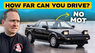 HOW FAR CAN YOU LEGALLY DRIVE WITH NO MOT?