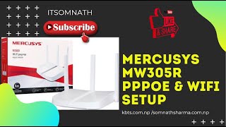 #ITsomnath MERCUSYS MW305R PPPOE & Wi-Fi SETUP