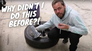 SPARE TIRE HACK FOR MY DIY SOLAR POWERED VAN BUILD