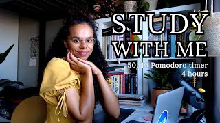 LIVE | Study With Me 📖 50/10 Pomodoro Sessions ⌛ [4 hours]